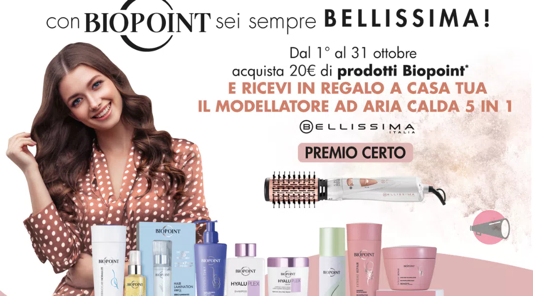 Con Biopoint hai in regalo il modellatore ad aria calda Bellissima 5 in 1