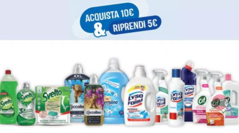 Cashback “La spesa ti ripaga”: spendi 10€ e ricevi 5€