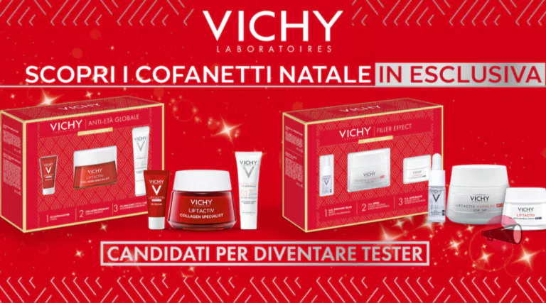Diventa tester dei cofanetti di Natale Vichy Liftactiv in anteprima