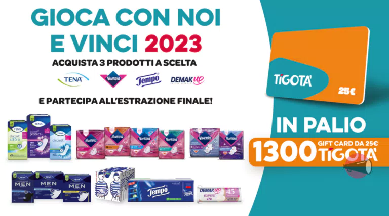 Concorso “Gioca con noi e vinci 2023”: vinci gift card Tigotà
