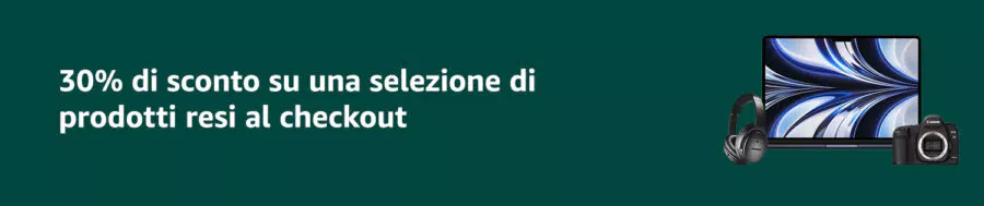 Amazon Seconda Mano: extra sconto del 30%
