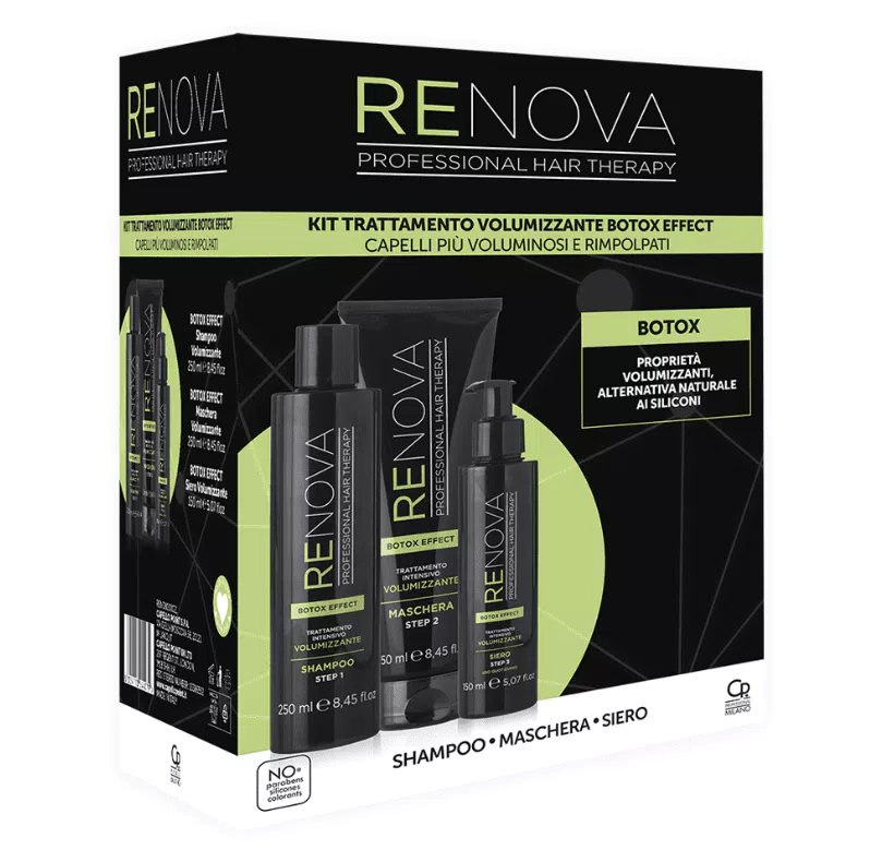 Kit trattamento volumizzante per capeli al botox