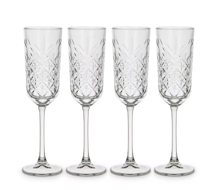 Set 4 flutes vetro Timeless