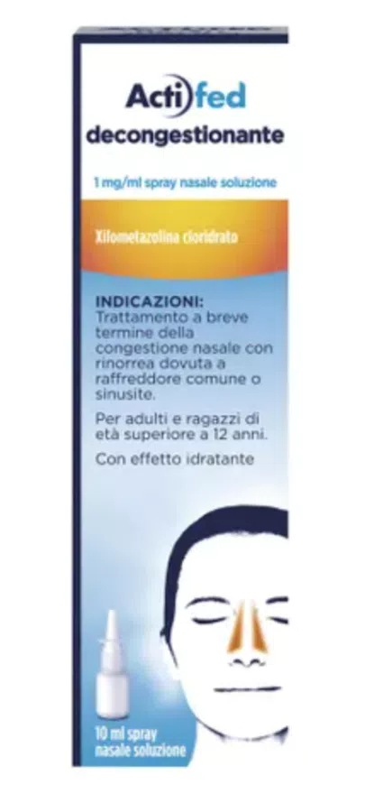 Actifed Decongestionante Spray Nasale 1mg/1ml Naso Chiuso 10 ml (-58% di sconto)