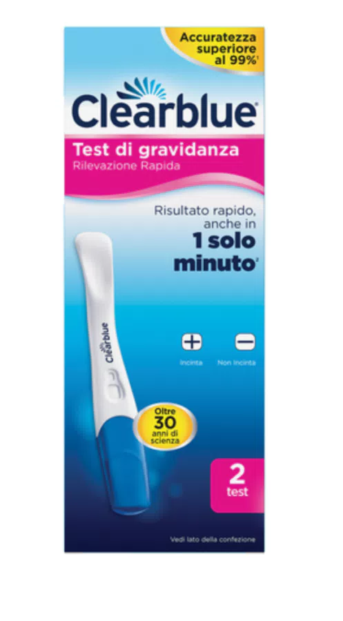 Clearblue Test di Gravidanza Rilevazione Rapida 2 Test (-75% di sconto)