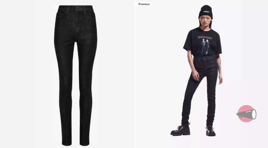 Skinny jeans Cara e Karl Lagerfeld in offerta (70%)
