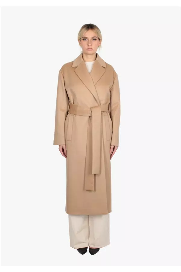 ANNIE PARIS CAPPOTTO DONNA NERO CAMMELLO