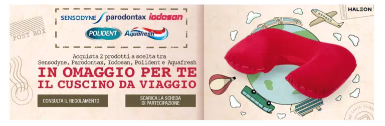 Premio sicuro Sensodyne, Parodontax, Aquafresh, Polident e Iodosan