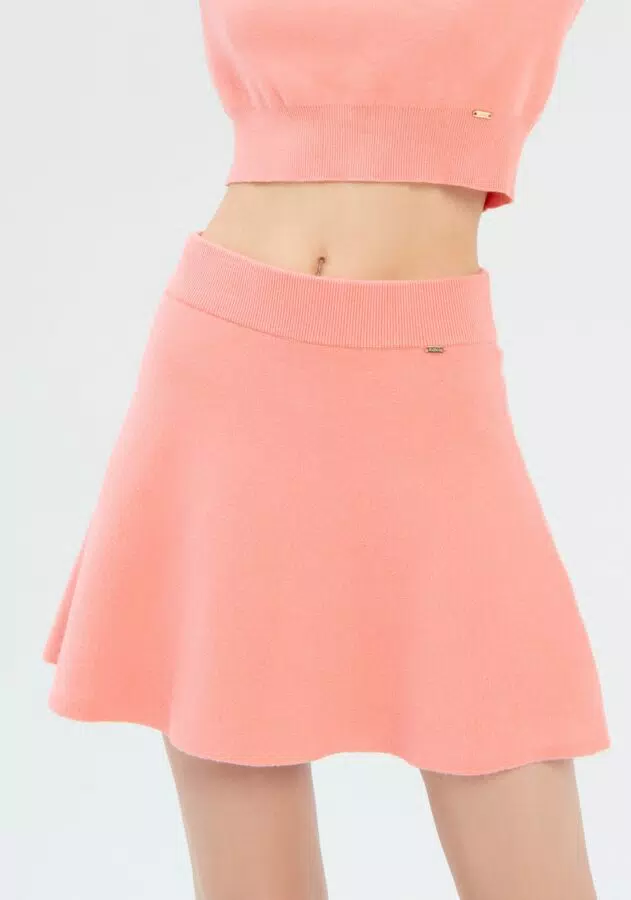 Gonna ampia mini in maglia Fracomina