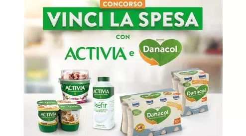 Vinci la spesa con Activia e Danacol