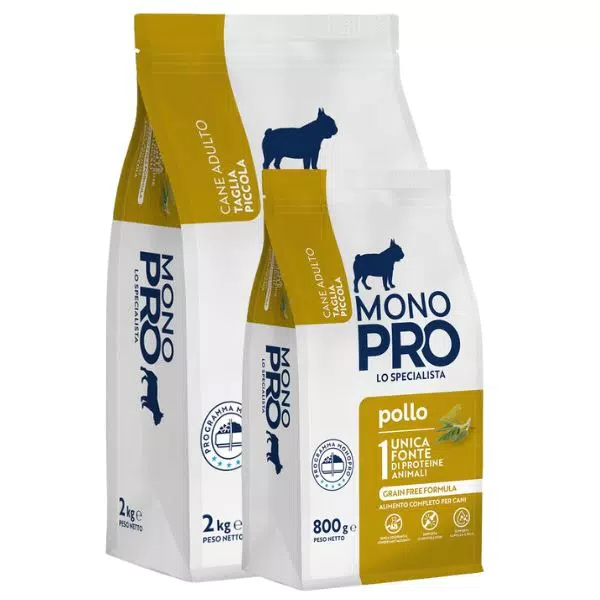 Monopro lo specialista Adult Mini Grain Free Pollo, 2kg
