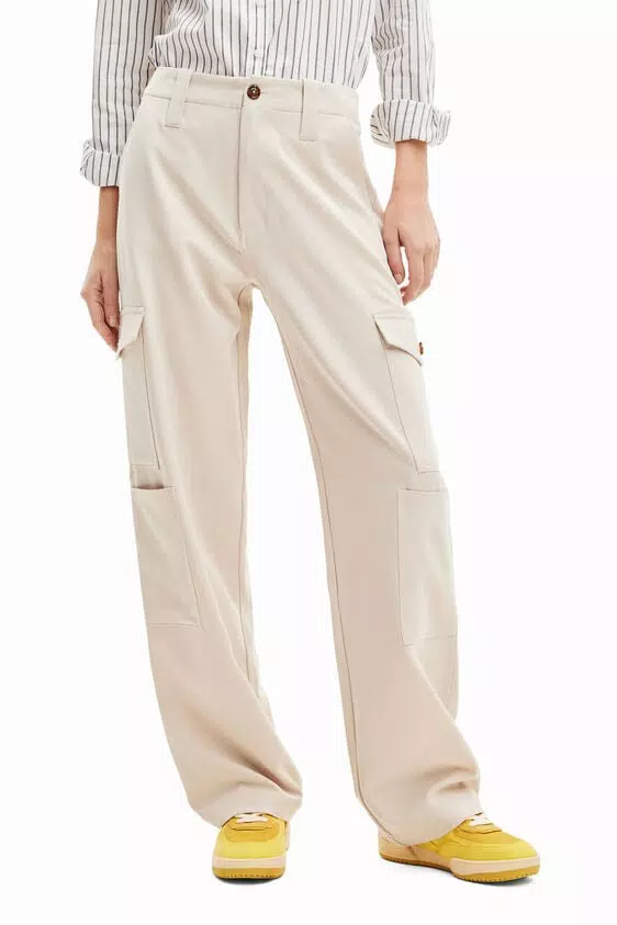 Pantaloni cargo larghi Desigual