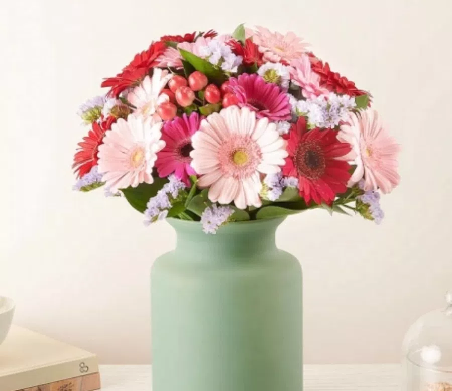 Mazzo Love's Colors: Gerbere rosa e rosse