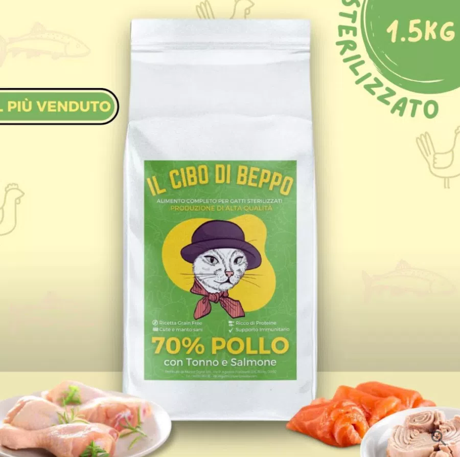 Il Cibo di Beppo - Crocchette per Gatti Sterilizzati