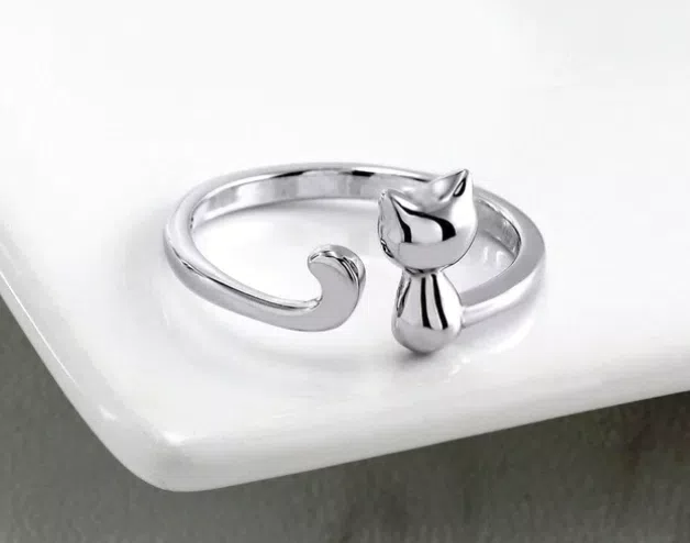 Anello Gatto Amico - Regolabile
