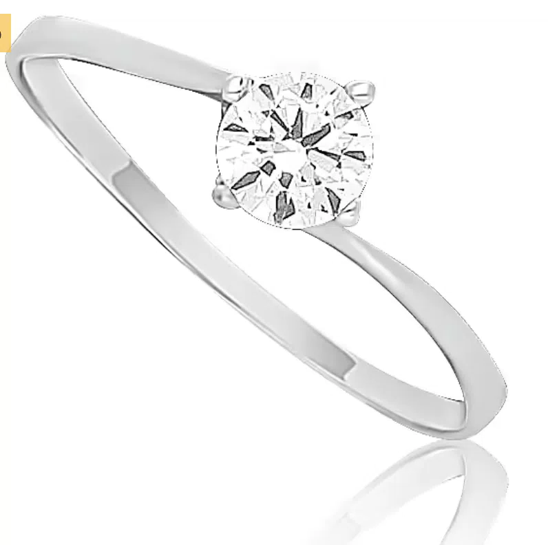 anello fidanzamento Solitario GioiaPura Oro 375