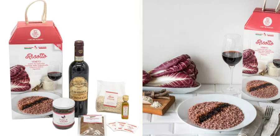 Risotto veneto con crema di radicchio, Amarone della Valpolicella Classico DOCG e liquirizia (-30% di sconto)