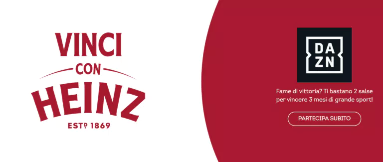 “Vinci con Heinz”: vinci 100 abbonamenti DAZN