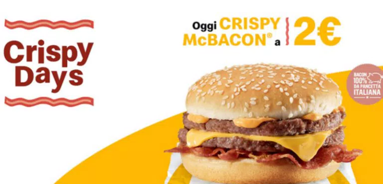 McDonald’s Crispy Days: 4 giorni di offerte