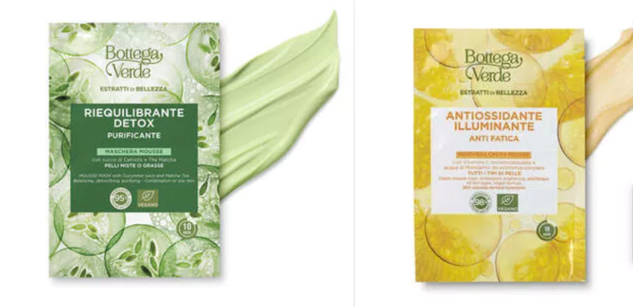 Maschere viso monodose a 1€ da Bottega Verde