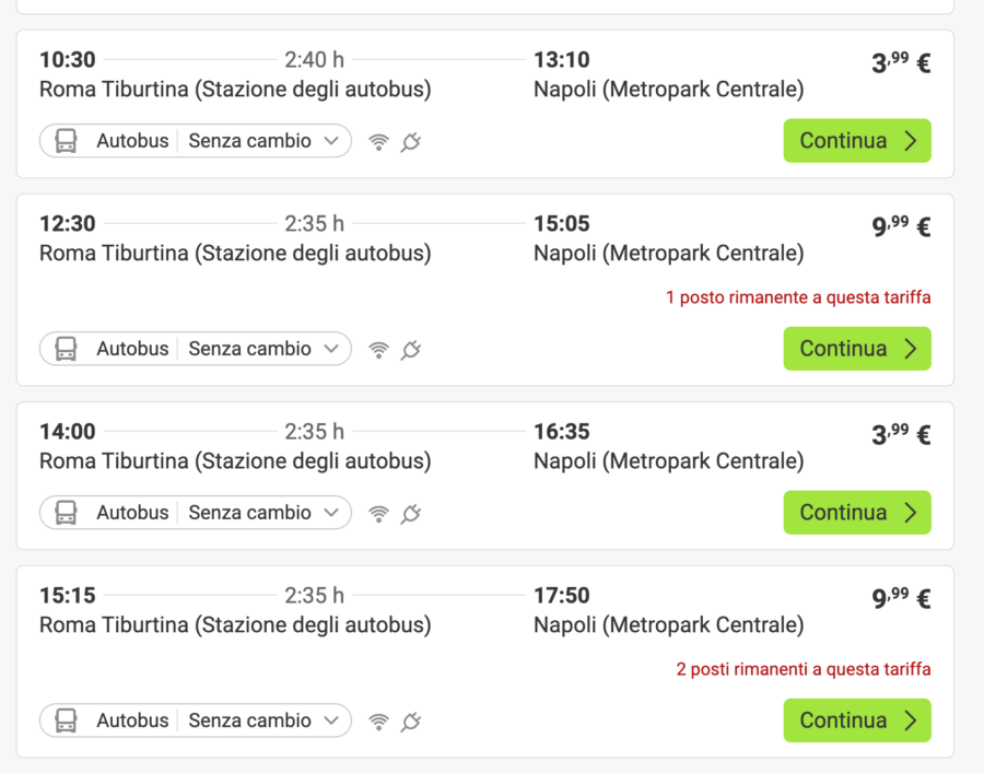 Viaggio Diretto da Roma a Napoli a Soli 3,99 €!