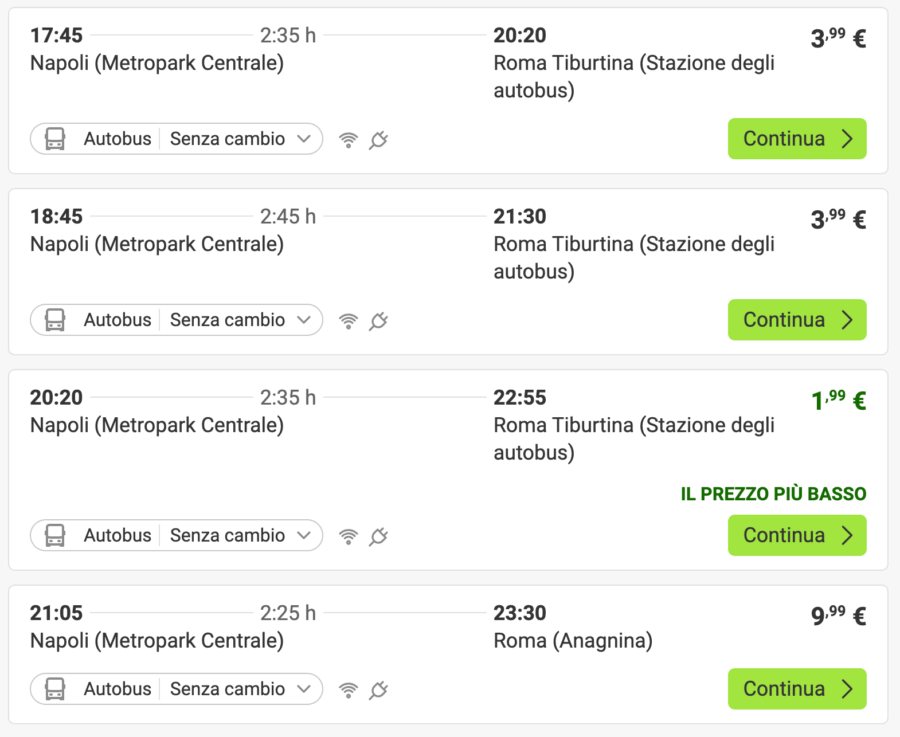 Viaggio Diretto Napoli-Roma a Soli 1,99 €!