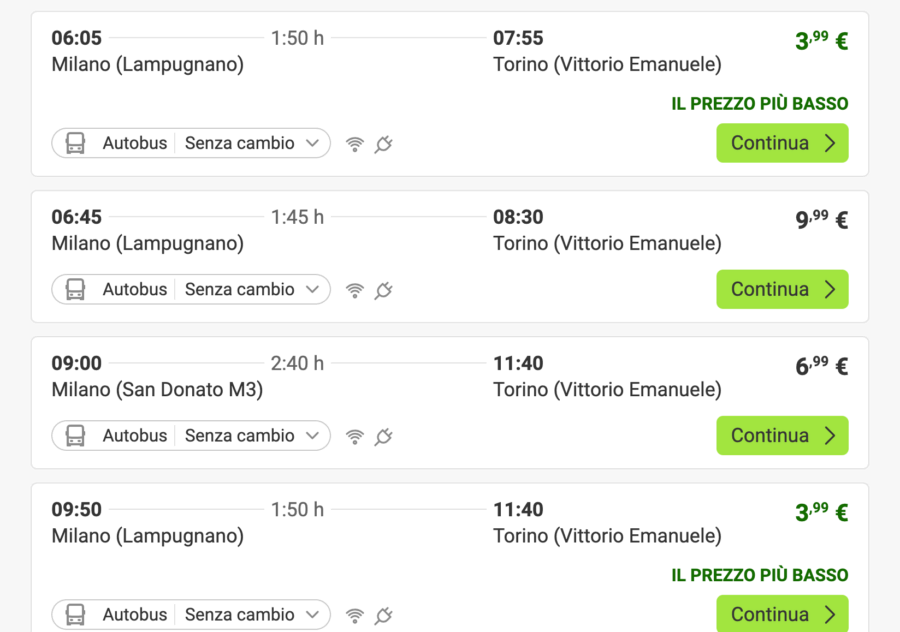 Viaggio Diretto da Milano a Torino a Soli 3,99 €!