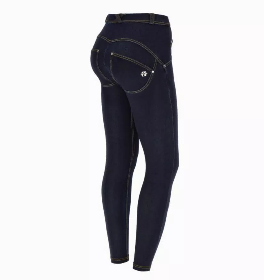 Jeans WR.UP® in denim navetta con vita alta e lunghezza 7/8