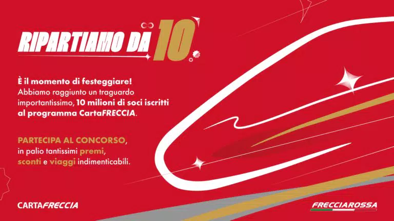 Trenitalia “Ripartiamo da 10!”: vinci buoni sconto Frecce