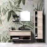 Carta Da Parati Leaves In TNT Fibra Di Vetro - 95x300 Cm