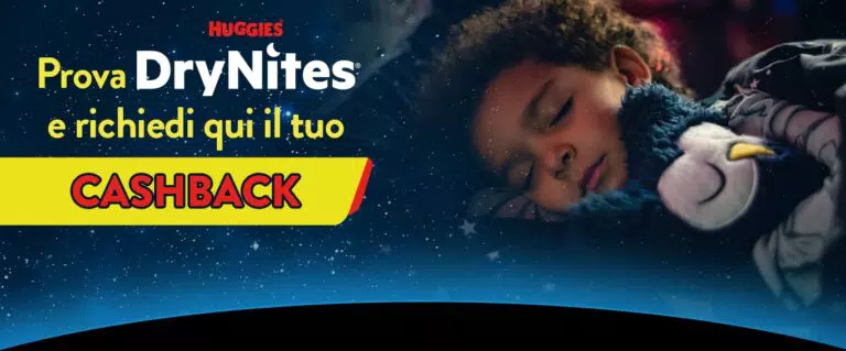 Cashback Drynites 2024: rimborso del 50% sui pannolini