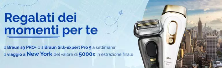 Concorso Promo Winter: vinci GRATIS rasoi e epilatori a luce pulsata Braun