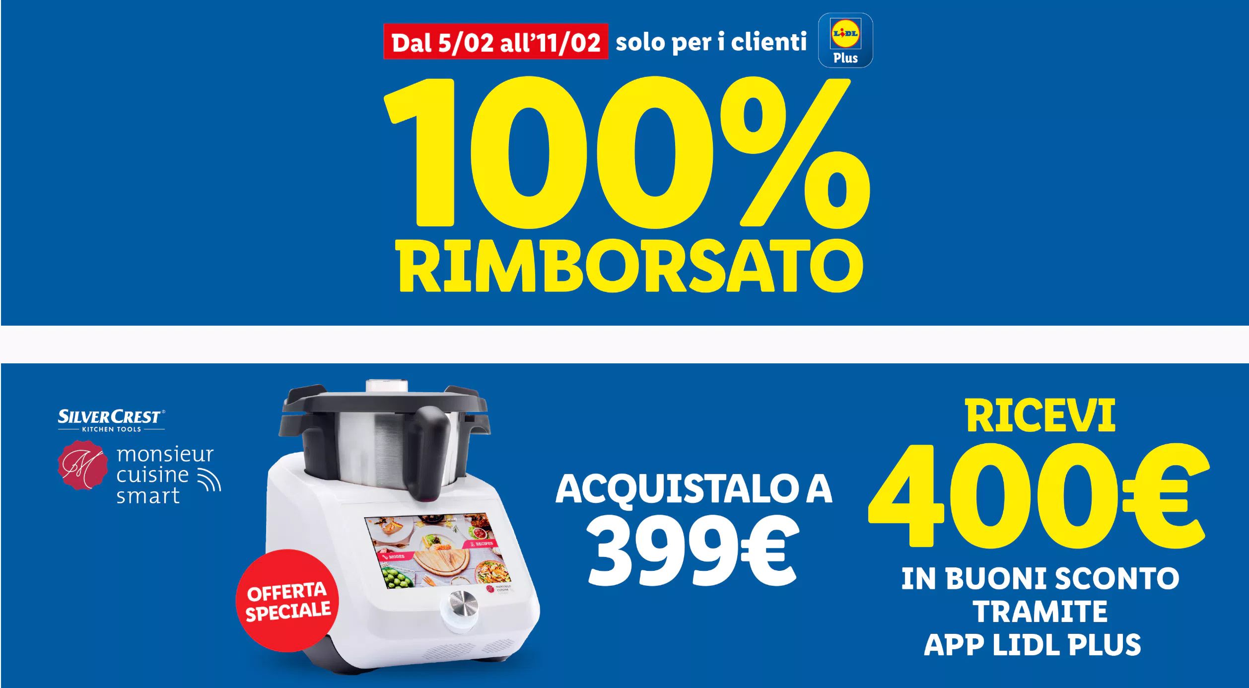 Lidl Monsieur Cuisine smart Silver Crest: 100% rimborsato