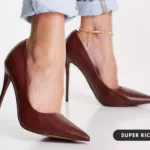 ASOS DESIGN - Passion - Scarpe décolleté color cioccolato con tacco a spillo