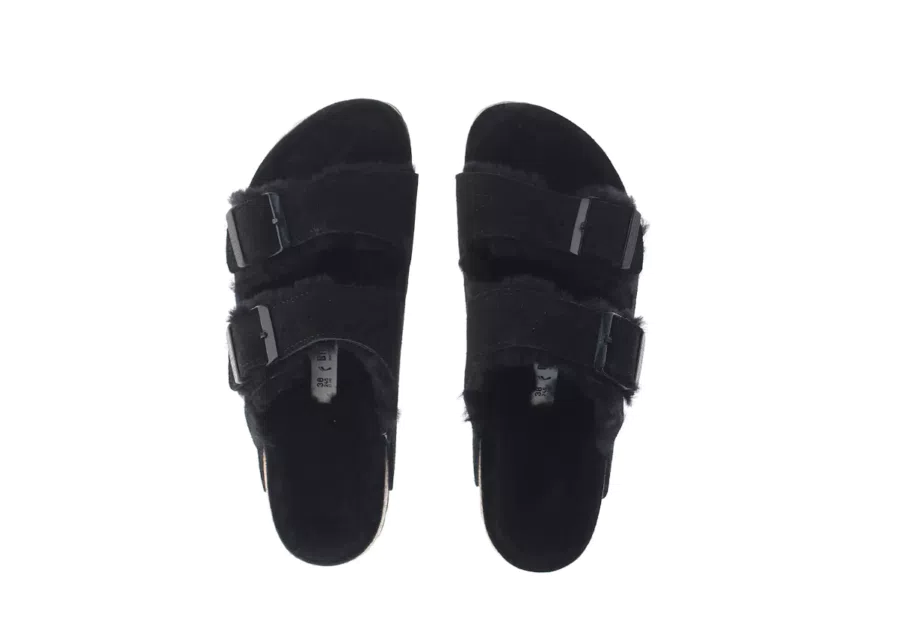 BIRKENSTOCK Pantofole con pelliccia