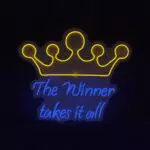 WLP007A - Scritta led The winner takes it all