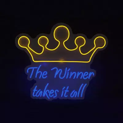 WLP007A - Scritta led The winner takes it all