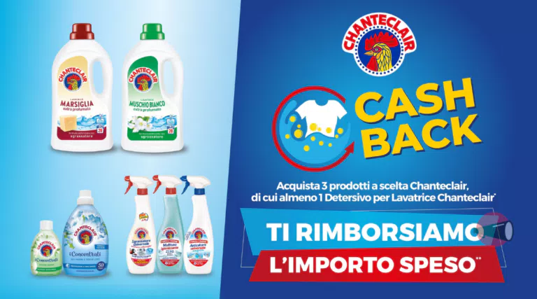 Cashback Chanteclair: ti rimborsano 3 prodotti fino a 5 euro!