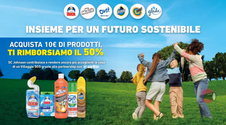 Cashback “Insieme per un futuro sostenibile”: richiedi il rimborso del 50%