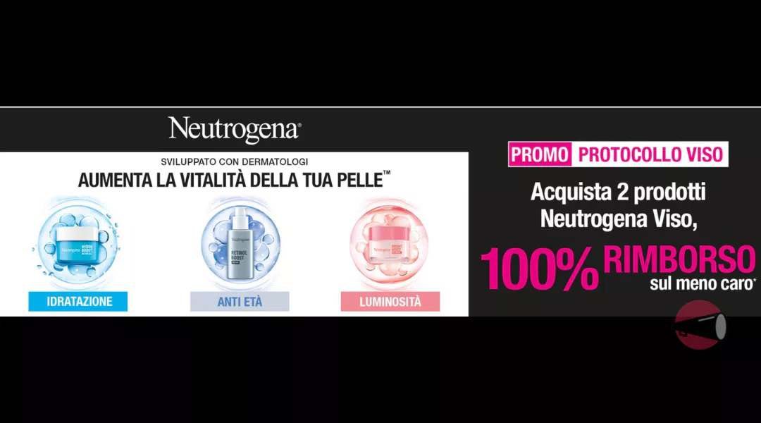 Cashback Neutrogena: 100% rimborso sul meno caro