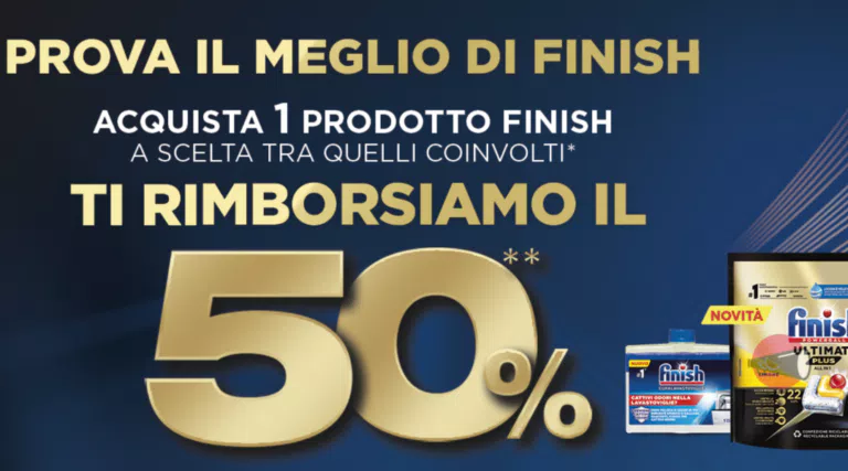 Cashback “Prova Finish”