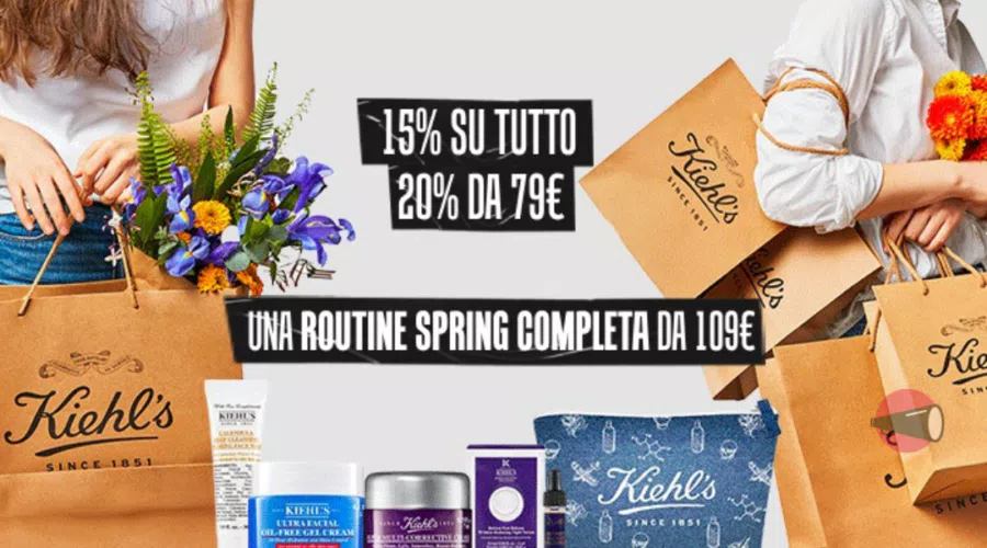 Kiehl's -15% su tutto