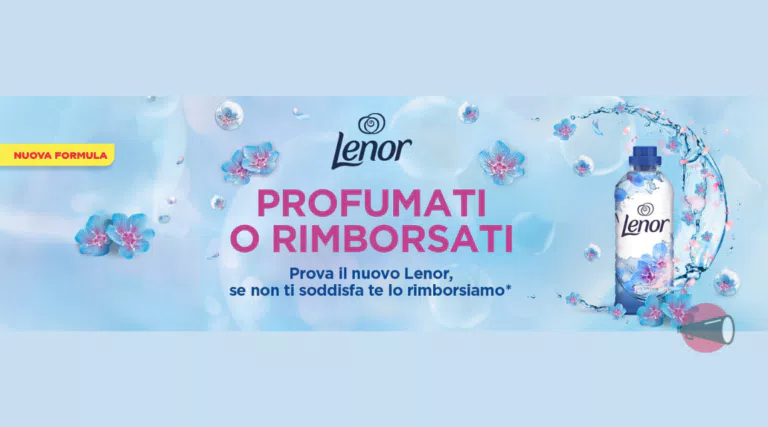 “Lenor Profumati o Rimborsati”, ricevi il 100% di rimborso