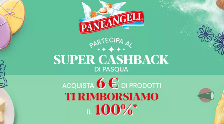 Cashback Paneangeli: ottieni il 100% di rimborso
