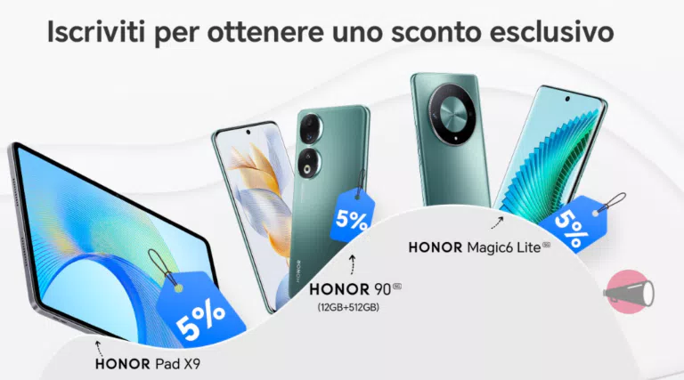 Vinci un buono per avere tablet, smartphone o portatile Honor a 10 centesimi
