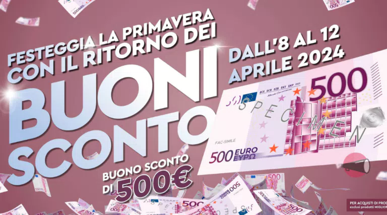 Buoni Mondo Convenienza da 500€
