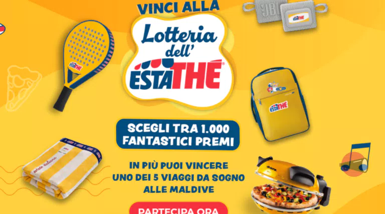 Lotteria dell’Estathé: vinci 1.000 premi instant win