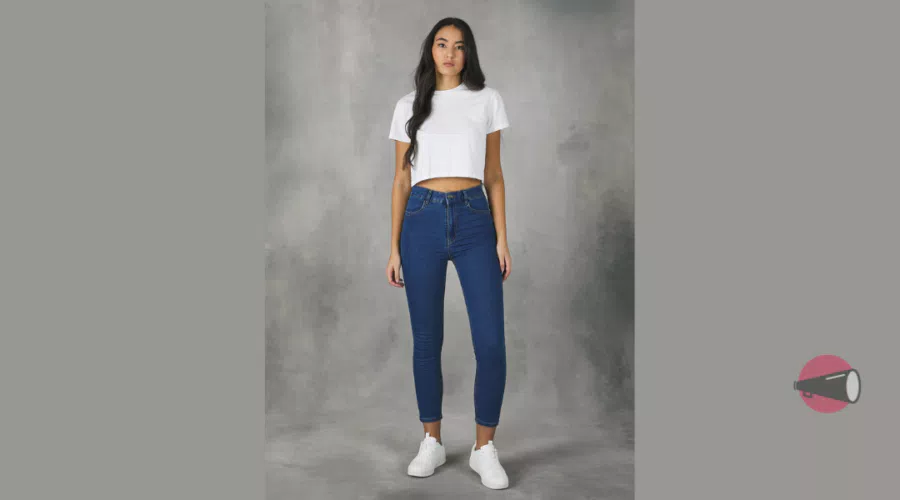 Jeans skinny fit a vita alta