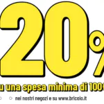 -20% di sconto su spesa minima 100€