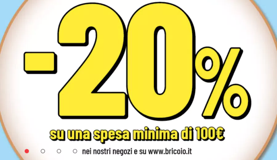 -20% di sconto su spesa minima 100€